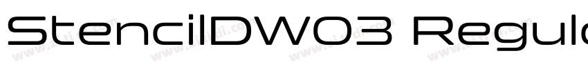 StencilDW03 Regular字体转换